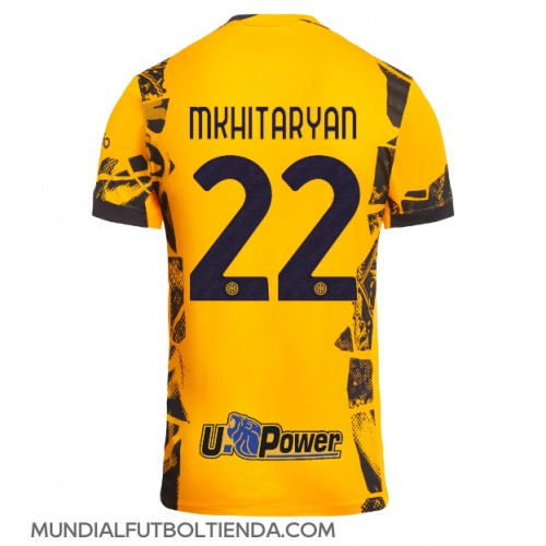 Camiseta Inter Milan Henrikh Mkhitaryan #22 Tercera Equipación Replica 2024-25 mangas cortas